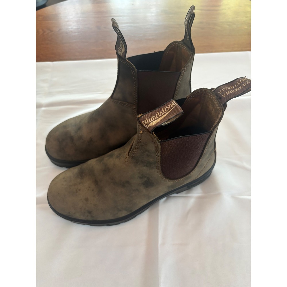 Blundstone 585 Classic Chelsea Boots Rustic Brown Leather AU 4 US Women